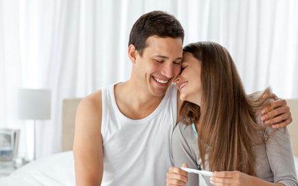 Couple with fertility problems happy to concieve